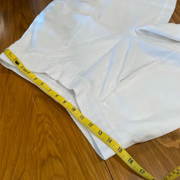 Banana Republic White Ankle Cropped Pants Wide-Leg Design - Picture 7 of 12